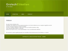 Tablet Screenshot of grolschetiketten.nl